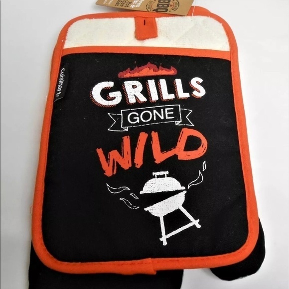 Cuisinart Bbq Oven Mitt AndPot Holder Set - Picture 2 of 4